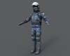 防暴警察-角色人体-男人-VR/AR模型-3D城