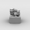 狮子印章-文体生活-艺术品-VR/AR模型-3D城