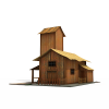 老房子-建筑-基础设施-VR/AR模型-3D城