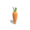 胡萝卜-文体生活-蔬菜-VR/AR模型-3D城