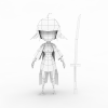 24407 小萝莉-角色人体-角色-VR/AR模型-3D城