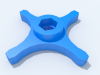 4-Star Knob for M8 Hex Nut fixed for print-小工具-3D打印模型-3D城