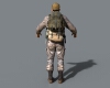 野战部队-角色人体-男人-VR/AR模型-3D城