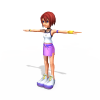 凯丽-角色人体-角色-VR/AR模型-3D城