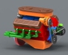 Automobile engine-汽车-汽车部件-工业CAD模型-3D城