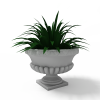 花园花瓶-动植物-盆栽-VR/AR模型-3D城