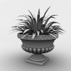 花园花瓶-动植物-盆栽-VR/AR模型-3D城