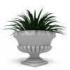 花园花瓶-动植物-盆栽-VR/AR模型-3D城