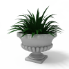 花园花瓶-动植物-盆栽-VR/AR模型-3D城