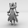 21162 70级女套-角色人体-女人-VR/AR模型-3D城
