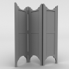 欧式风格屏风-建筑-其它-VR/AR模型-3D城