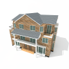 别墅-建筑-住宅-VR/AR模型-3D城