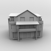 别墅-建筑-住宅-VR/AR模型-3D城