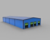 warehouse-made-from-racks-20x50x6-m-建筑-厂房-工业CAD模型-3D城