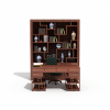 书桌椅组合-家居-桌椅-VR/AR模型-3D城