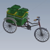rikshaw-for-garbage-collectors-汽车-自行车-工业CAD模型-3D城
