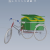 rikshaw-for-garbage-collectors-汽车-自行车-工业CAD模型-3D城