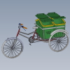 rikshaw-for-garbage-collectors-汽车-自行车-工业CAD模型-3D城