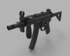 airsoft-mp5k-pdw-军事-武器-工业CAD模型-3D城