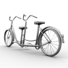 双人自行车-汽车-自行车-VR/AR模型-3D城