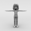 小女孩-角色人体-角色-VR/AR模型-3D城