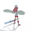 长翅膀的护士-角色人体-角色-VR/AR模型-3D城