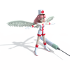 长翅膀的护士-角色人体-角色-VR/AR模型-3D城