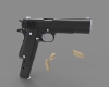 colt-m1911-a1-军事-武器-工业CAD模型-3D城