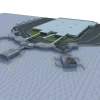 国际机场风景-建筑-科幻-VR/AR模型-3D城