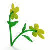 黄花-动植物-花草-VR/AR模型-3D城