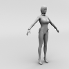 21164 生化危机4兔女郎-角色人体-女人-VR/AR模型-3D城