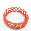薄型四方手镯-首饰-3D打印模型-3D城