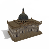 欧洲复古城堡-建筑-古建筑-VR/AR模型-3D城