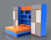 Bed and chest-建筑-家具-工业CAD模型-3D城