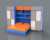 Bed and chest-建筑-家具-工业CAD模型-3D城