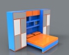 Bed and chest-建筑-家具-工业CAD模型-3D城
