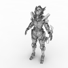 科幻女战士-角色人体-角色-VR/AR模型-3D城