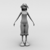 小女孩-角色人体-小孩-VR/AR模型-3D城