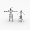 21166 古代将领-角色人体-男人-VR/AR模型-3D城