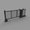 Sliding gates-建筑-设施-工业CAD模型-3D城