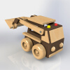 bulldozer-wooden-toy-文体生活-玩具-工业CAD模型-3D城