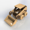 bulldozer-wooden-toy-文体生活-玩具-工业CAD模型-3D城