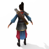 女战士-角色人体-角色-VR/AR模型-3D城
