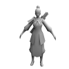 女战士-角色人体-角色-VR/AR模型-3D城