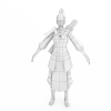 女战士-角色人体-角色-VR/AR模型-3D城