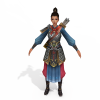 女战士-角色人体-角色-VR/AR模型-3D城