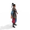 女战士-角色人体-角色-VR/AR模型-3D城