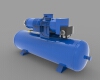 rotary-vane-air-compressor-工业设备-工具-工业CAD模型-3D城