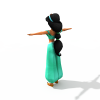 阿拉丁女-角色人体-小孩-VR/AR模型-3D城