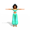 阿拉丁女-角色人体-小孩-VR/AR模型-3D城
